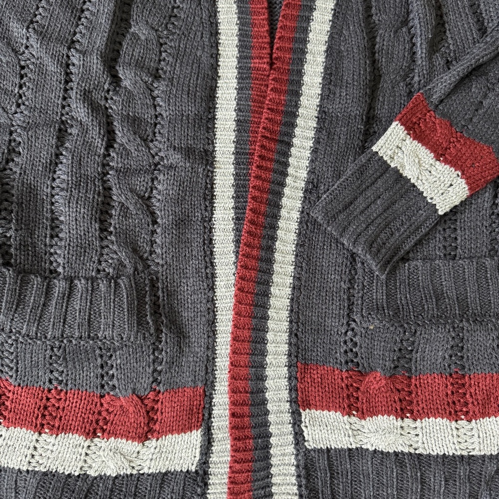 NAVY BLUE CARDIGAN WITH POCKETS - Picture 8 of 10